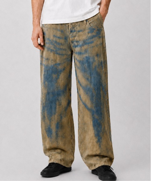 TAAKK（ターク）の「【TAAKK/ターク】MOLE WIDE DENIM（デニムパンツ・メンズ・ブルー/グレー・2/3）」の2枚目の写真
