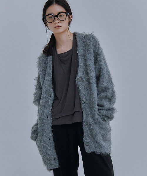 Obis&(オビスアンド)の「レイヤード風ホルターネックトップス(Tシャツ/カットソー・レディース・グレー/ブラウン/ベージュ・FREE)」の12枚目の写真