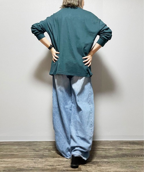 Fizz(フィズ)の「コットン天竺 フォトプリント ロンT(Tシャツ/カットソー・レディース・チャコール/ブラック/ホワイト/グリーン・M)」の20枚目の写真