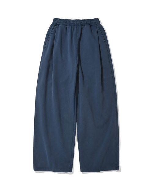 KANEITEI(カネイテイ)の「PIGMENT DAMAGE SWEAT PANTS (BLUE)(スウェットパンツ・レディース・ブルー・MEDIUM/LARGE/X-LARGE)」の1枚目の写真