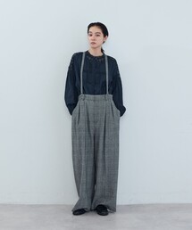 ADIEU TRISTESSE（アデュートリステス）の「《石上美津江さんコラボ》ウールチェックタックパンツ（その他パンツ）」