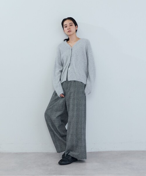 ADIEU TRISTESSE(アデュートリステス)の「《石上美津江さんコラボ》ウールチェックタックパンツ(その他パンツ・レディース・ブラウン系その他/ブラック系その他・40/38)」の6枚目の写真