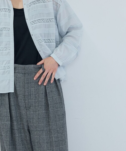 ADIEU TRISTESSE(アデュートリステス)の「《石上美津江さんコラボ》ウールチェックタックパンツ(その他パンツ・レディース・ブラウン系その他/ブラック系その他・40/38)」の12枚目の写真