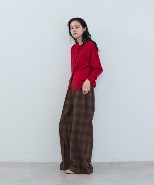 ADIEU TRISTESSE(アデュートリステス)の「《石上美津江さんコラボ》ウールチェックタックパンツ(その他パンツ・レディース・ブラウン系その他/ブラック系その他・40/38)」の16枚目の写真