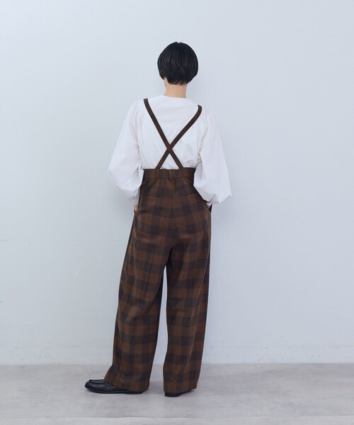 ADIEU TRISTESSE(アデュートリステス)の「《石上美津江さんコラボ》ウールチェックタックパンツ(その他パンツ・レディース・ブラウン系その他/ブラック系その他・40/38)」の20枚目の写真