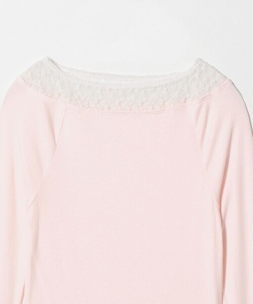 BEAUTY&YOUTH UNITED ARROWS(ビューティーアンドユースユナイテッドアローズ)の「レースドッキング ロングスリーブ カットソー(Tシャツ/カットソー・レディース・オフホワイト/ライトピンク/ダークグレー・FREE)」の21枚目の写真