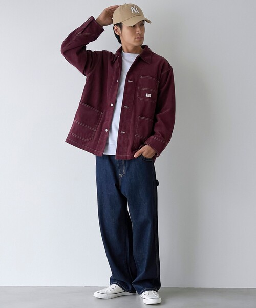 SMITH'S(スミス)の「SMITHS(スミス)別注コーデュロイカバーオール(カバーオール・メンズ・ワインレッド/ベージュ/ブラック・XL/L/M)」の9枚目の写真