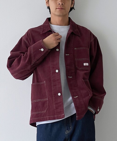 SMITH'S(スミス)の「SMITHS(スミス)別注コーデュロイカバーオール(カバーオール・メンズ・ワインレッド/ベージュ/ブラック・XL/L/M)」の14枚目の写真
