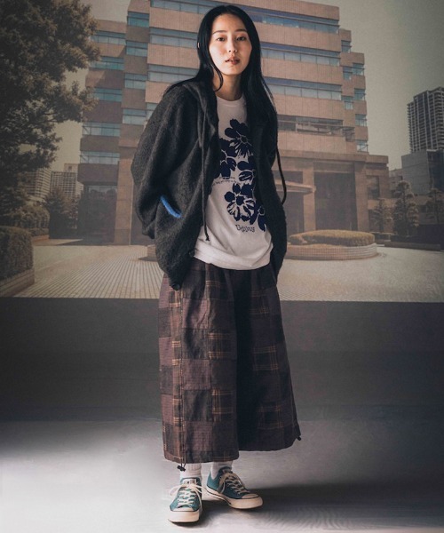 EFFECTEN(エフェクテン)の「mp15507-Check buggy short pants バギーショートパンツ(efsc-19)(その他パンツ・メンズ・ブラウン・ONE SIZE)」の4枚目の写真