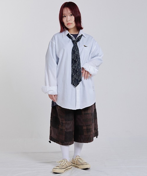 EFFECTEN(エフェクテン)の「mp15507-Check buggy short pants バギーショートパンツ(efsc-19)(その他パンツ・メンズ・ブラウン・ONE SIZE)」の6枚目の写真