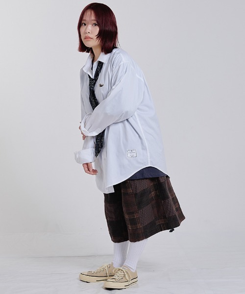 EFFECTEN(エフェクテン)の「mp15507-Check buggy short pants バギーショートパンツ(efsc-19)(その他パンツ・メンズ・ブラウン・ONE SIZE)」の7枚目の写真