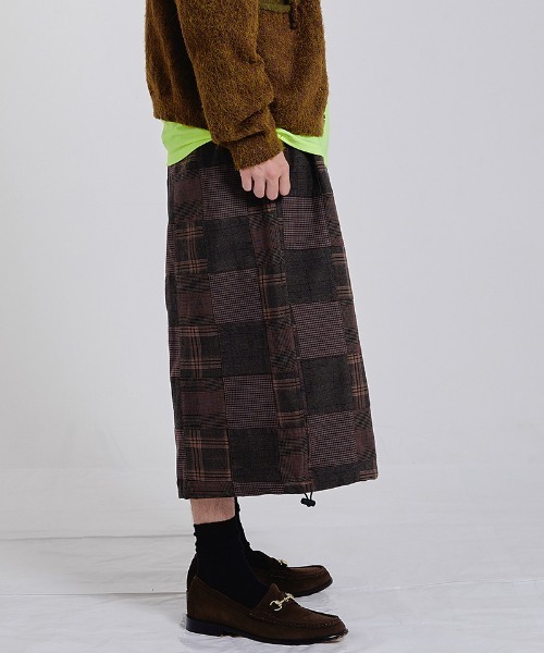EFFECTEN(エフェクテン)の「mp15507-Check buggy short pants バギーショートパンツ(efsc-19)(その他パンツ・メンズ・ブラウン・ONE SIZE)」の9枚目の写真