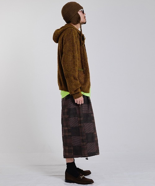 EFFECTEN(エフェクテン)の「mp15507-Check buggy short pants バギーショートパンツ(efsc-19)(その他パンツ・メンズ・ブラウン・ONE SIZE)」の12枚目の写真