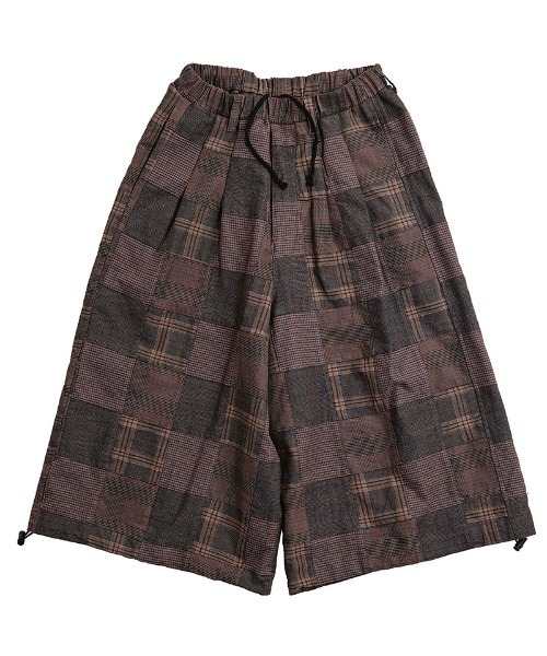 EFFECTEN(エフェクテン)の「mp15507-Check buggy short pants バギーショートパンツ(efsc-19)(その他パンツ・メンズ・ブラウン・ONE SIZE)」の14枚目の写真