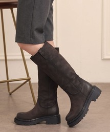 アッシュ【DETROIT】厚底ロングブーツ ビンテージ コンバット 5.5cmヒール