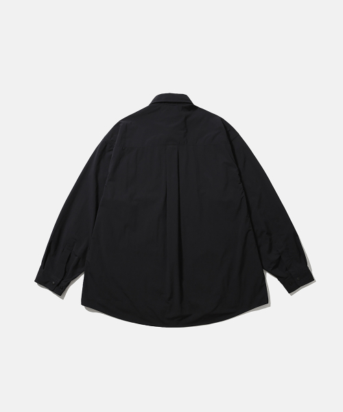 MOIF（モイフ）の「[AW26] ウォームアップ ワークシャツ / ブラック（シャツ/ブラウス・メンズ・その他・1(S)/2(M)/3(L)）」の2枚目の写真