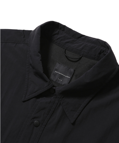 MOIF（モイフ）の「[AW26] ウォームアップ ワークシャツ / ブラック（シャツ/ブラウス・メンズ・その他・1(S)/2(M)/3(L)）」の3枚目の写真