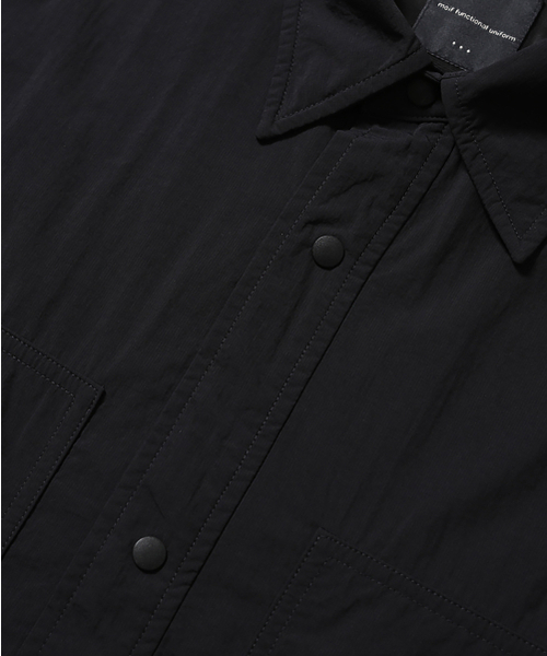 MOIF（モイフ）の「[AW26] ウォームアップ ワークシャツ / ブラック（シャツ/ブラウス・メンズ・その他・1(S)/2(M)/3(L)）」の5枚目の写真