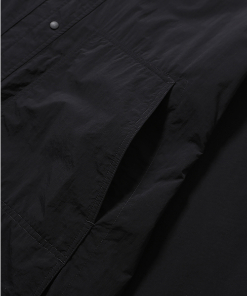 MOIF（モイフ）の「[AW26] ウォームアップ ワークシャツ / ブラック（シャツ/ブラウス・メンズ・その他・1(S)/2(M)/3(L)）」の6枚目の写真