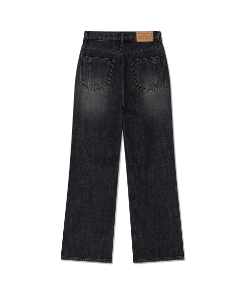 Yuje（ユジェ）の「CUT OUT DENIM 001 (2color, 3size)（デニムパンツ・レディース・ダークブルー/ブラック・SMALL/MEDIUM/LARGE）」の15枚目の写真