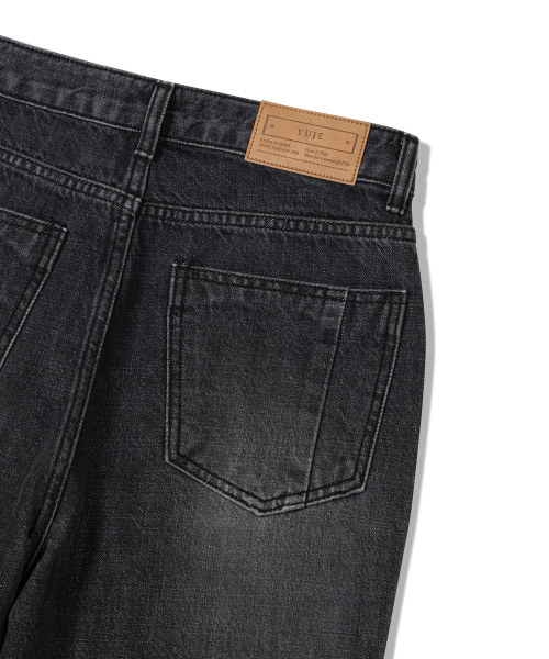 Yuje(ユジェ)の「CUT OUT DENIM 001 (2color, 3size)(デニムパンツ・レディース・ダークブルー/ブラック・SMALL/MEDIUM/LARGE)」の17枚目の写真