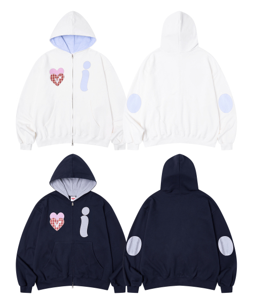 Video Jockey（ビデオジョッキー）の「ビキハート アプリケ フードパーカー [ネイビー]（パーカー・レディース・ネイビー・SMALL/MEDIUM）」の8枚目の写真