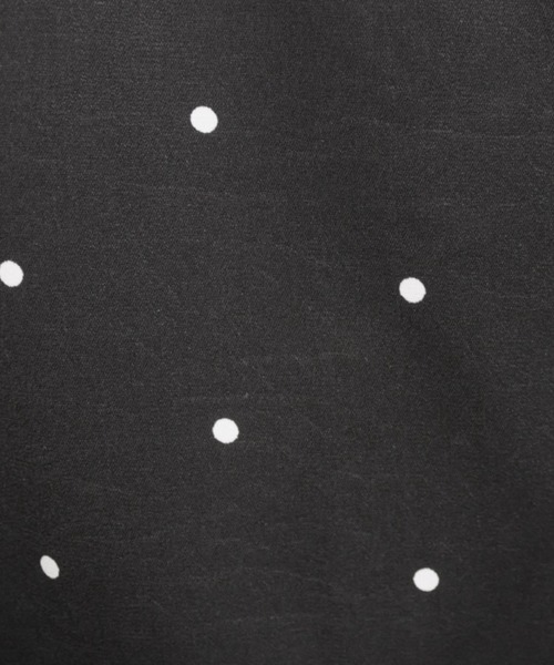 CLETTE(クレット)の「ドット柄カシュクール風フリルワンピース(ワンピース・レディース・ブラック/オフホワイト・3L/LL/4L)」の15枚目の写真