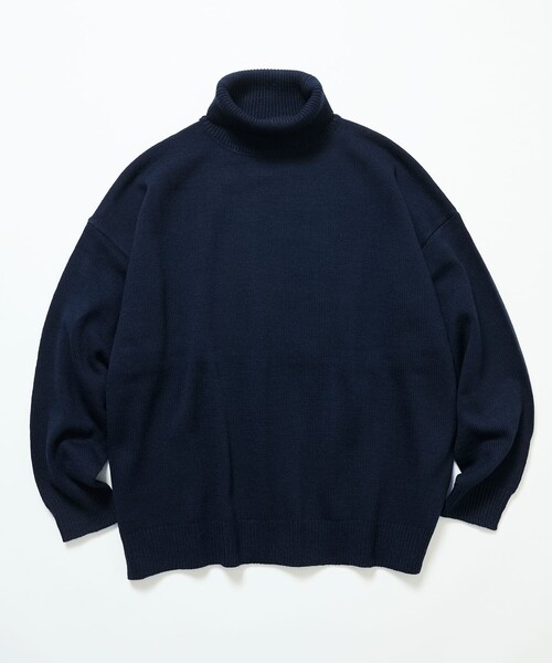 FREAK'S STORE(フリークスストア)の「限定展開 リラックスフィット イージーケア ウォッシャブル タートルネックニット(ニット/セーター・メンズ・ブラック/チャコールグレー/ネイビー/グレー・MEDIUM/LARGE)」の11枚目の写真