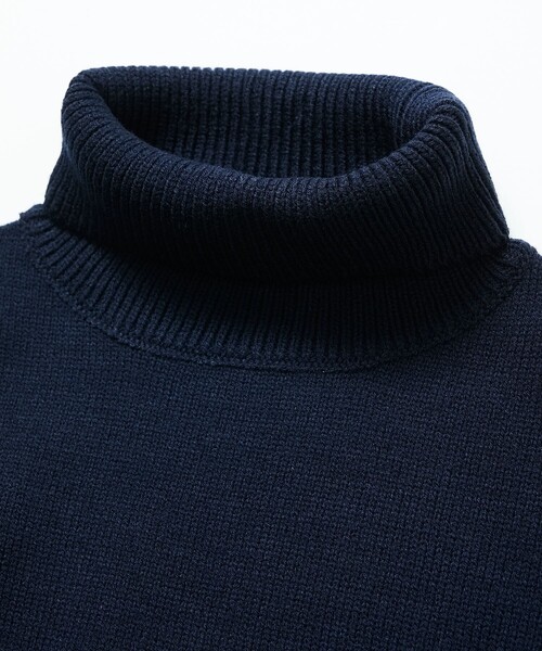 FREAK'S STORE(フリークスストア)の「限定展開 リラックスフィット イージーケア ウォッシャブル タートルネックニット(ニット/セーター・メンズ・ブラック/チャコールグレー/ネイビー/グレー・MEDIUM/LARGE)」の12枚目の写真