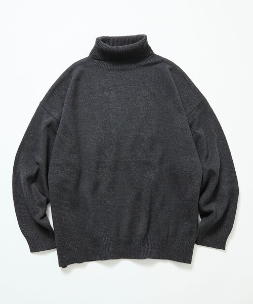 FREAK'S STORE(フリークスストア)の「限定展開 リラックスフィット イージーケア ウォッシャブル タートルネックニット(ニット/セーター・メンズ・ブラック/チャコールグレー/ネイビー/グレー・MEDIUM/LARGE)」の16枚目の写真