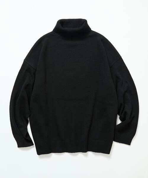 FREAK'S STORE(フリークスストア)の「限定展開 リラックスフィット イージーケア ウォッシャブル タートルネックニット(ニット/セーター・メンズ・ブラック/チャコールグレー/ネイビー/グレー・MEDIUM/LARGE)」の18枚目の写真