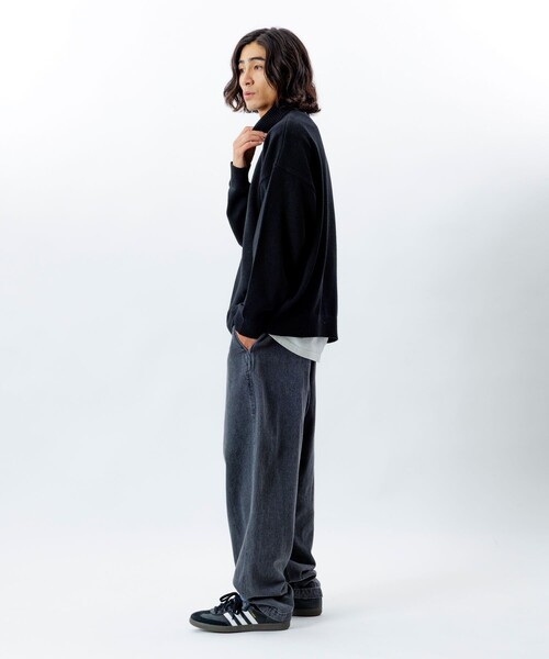 FREAK'S STORE(フリークスストア)の「限定展開 リラックスフィット イージーケア ウォッシャブル タートルネックニット(ニット/セーター・メンズ・ブラック/チャコールグレー/ネイビー/グレー・MEDIUM/LARGE)」の5枚目の写真