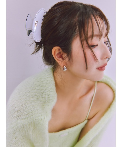 SNIDEL（スナイデル）の「ニットキャミセットモヘアカーデ（カーディガン/ボレロ・レディース・ライトピンク/ライム/アイボリー/グレー・F）」の6枚目の写真