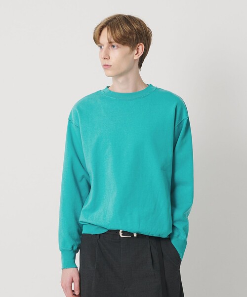 BEAUTY&YOUTH UNITED ARROWS（ビューティーアンドユースユナイテッドアローズ）の「ヴィンテージ ウラケ ダメージ クルーネック スウェット（Tシャツ/カットソー・メンズ・ワイン/ライトグレー/ターコイズブルー系・XL/M/S/L）」の2枚目の写真