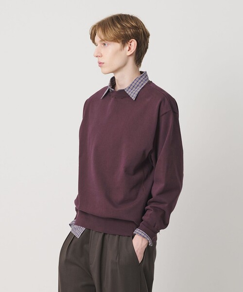 BEAUTY&YOUTH UNITED ARROWS（ビューティーアンドユースユナイテッドアローズ）の「ヴィンテージ ウラケ ダメージ クルーネック スウェット（Tシャツ/カットソー・メンズ・ワイン/ライトグレー/ターコイズブルー系・XL/M/S/L）」の5枚目の写真