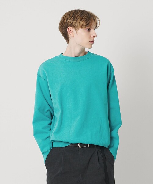 BEAUTY&YOUTH UNITED ARROWS（ビューティーアンドユースユナイテッドアローズ）の「ヴィンテージ ウラケ ダメージ クルーネック スウェット（Tシャツ/カットソー・メンズ・ワイン/ライトグレー/ターコイズブルー系・XL/M/S/L）」の6枚目の写真