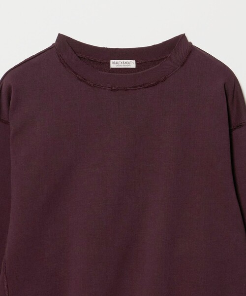 BEAUTY&YOUTH UNITED ARROWS（ビューティーアンドユースユナイテッドアローズ）の「ヴィンテージ ウラケ ダメージ クルーネック スウェット（Tシャツ/カットソー・メンズ・ワイン/ライトグレー/ターコイズブルー系・XL/M/S/L）」の9枚目の写真