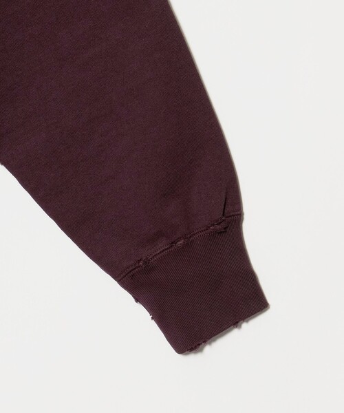 BEAUTY&YOUTH UNITED ARROWS（ビューティーアンドユースユナイテッドアローズ）の「ヴィンテージ ウラケ ダメージ クルーネック スウェット（Tシャツ/カットソー・メンズ・ワイン/ライトグレー/ターコイズブルー系・XL/M/S/L）」の10枚目の写真