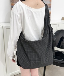 WEGO/リップストップドロストショルダーバッグ