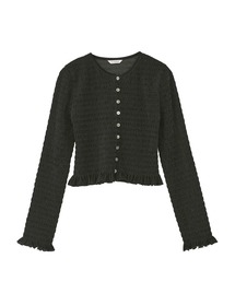 CLANE（クラネ）の「【CLANE/クラネ】SHIRRING BUTTON TOPS/シャーリングボタントップス（Tシャツ/カットソー）」