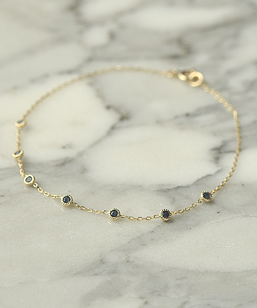 agete(アガット)の「【Dreamy Dreamy】K10ブレスレット(ブレスレット・レディース・ホワイト系その他/グリーン系その他/ネイビー/レッド系その他/ターコイズブルー・FREE)」の18枚目の写真