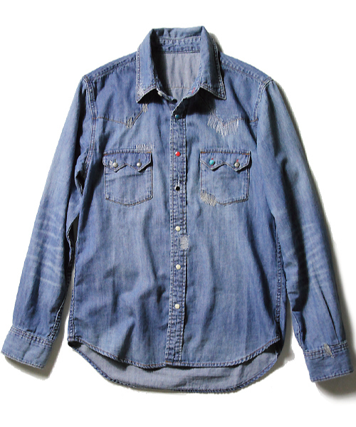 JACKROSE(ジャックローズ)の「ネイティブデニムウエスタン(シャツ/ブラウス・メンズ・インディゴブルー・X-LARGE/MEDIUM/LARGE)」の11枚目の写真
