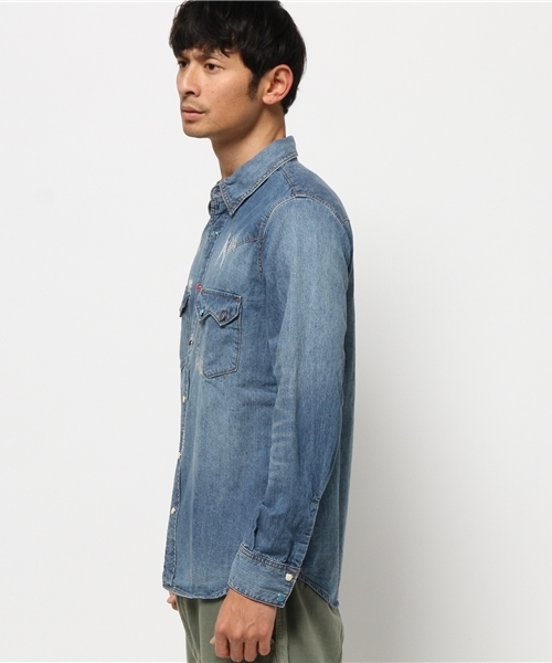 JACKROSE(ジャックローズ)の「ネイティブデニムウエスタン(シャツ/ブラウス・メンズ・インディゴブルー・X-LARGE/MEDIUM/LARGE)」の9枚目の写真