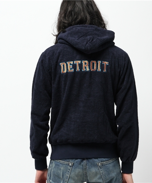HYSTERIC GLAMOUR（ヒステリックグラマー）の「DETROITワッペン PK（パーカー・メンズ・ネイビー/トップグレー/ブラック・SMALL/MEDIUM/LARGE）」の21枚目の写真
