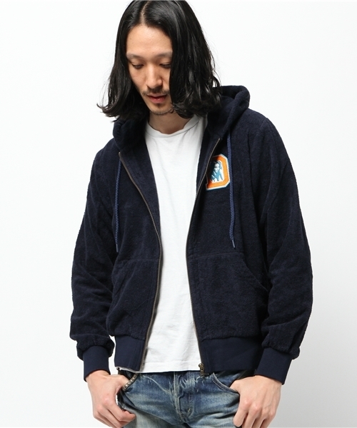 HYSTERIC GLAMOUR（ヒステリックグラマー）の「DETROITワッペン PK（パーカー・メンズ・ネイビー/トップグレー/ブラック・SMALL/MEDIUM/LARGE）」の22枚目の写真