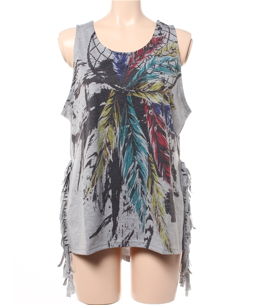 チャイハネ（チャイハネ）の「【チャイハネ】ドリームキャッチャーフリンジタンクトップ（タンクトップ・レディース・ホワイト/ベージュ/グレー・FREE）」の18枚目の写真