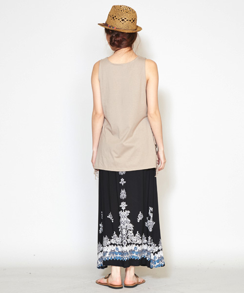 チャイハネ（チャイハネ）の「【チャイハネ】ドリームキャッチャーフリンジタンクトップ（タンクトップ・レディース・ホワイト/ベージュ/グレー・FREE）」の5枚目の写真