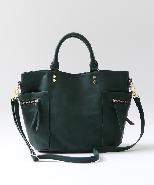 interstaple（インターステイプル）の「SOEUR/ｻｲﾄﾞﾎﾟｹｯﾄｼｮﾙﾀﾞｰ（ショルダーバッグ・レディース・ブラック/グリーン/ベージュ/ライトグレー/ダークグレー/ワインレッド/キャメル・FREE）」の6枚目の写真