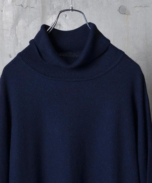 SHIPS JET BLUE(シップスジェットブルー)の「SHIPS JET BLUE: ルーズ タートルネックニット■(ニット/セーター・メンズ・ブラック/グレー/ネイビー・MEDIUM/LARGE)」の6枚目の写真