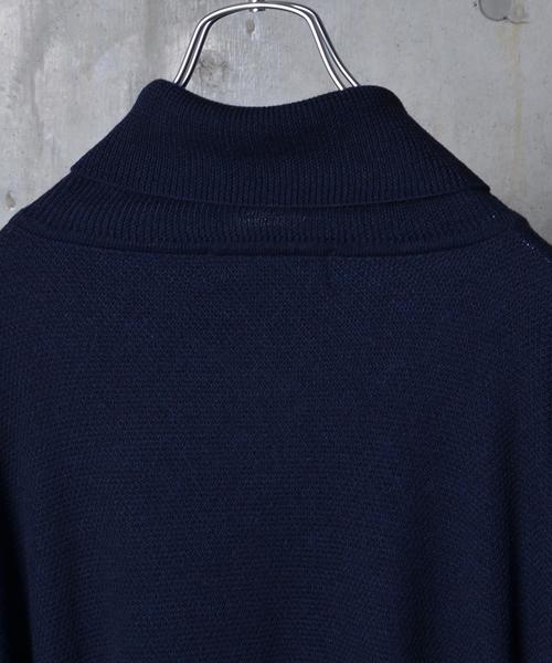 SHIPS JET BLUE(シップスジェットブルー)の「SHIPS JET BLUE: ルーズ タートルネックニット■(ニット/セーター・メンズ・ブラック/グレー/ネイビー・MEDIUM/LARGE)」の4枚目の写真